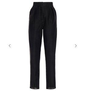 BALMAIN Metallic Woven Tapered Pants